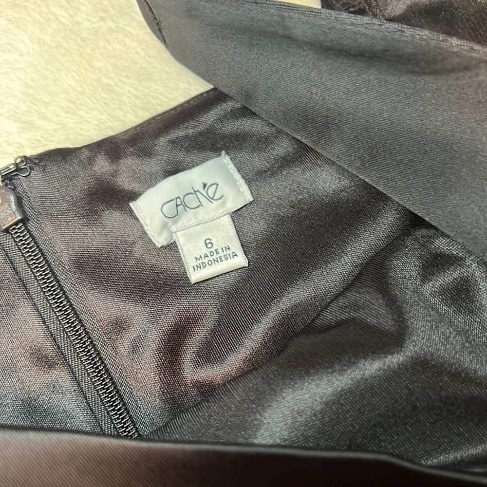 Cache Womens Black Size 6 Dress - Picture 3 of 4